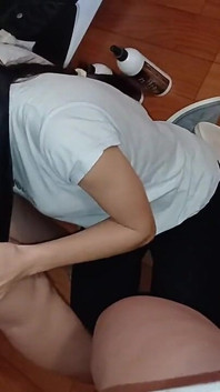We Swapped Places with My Neighbor and My Girlfriend Licks Her Pussy and I Watch and Masturbate