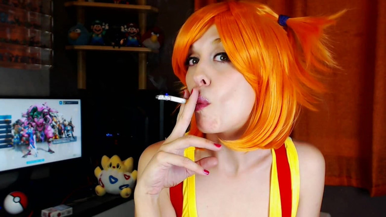 Candystart Videos: Misty Pokemon性感抽烟