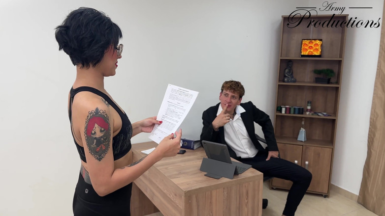 Army Productions: Fucking My Sexy Tattooed Secretary Whore