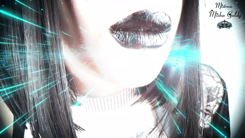 Goddess Misha Goldy: Black lipsmerize with JOI