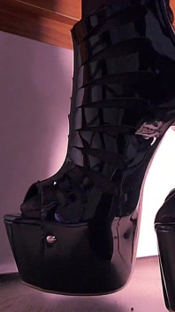 Nylon Feet High Heels