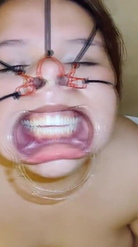 She Loves the Cock and Balls on Her Bondage Face