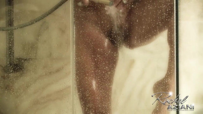 Aziani: Rachel gets soaking wet in this shower tease