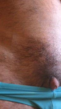 Teasing with My Blue Thong