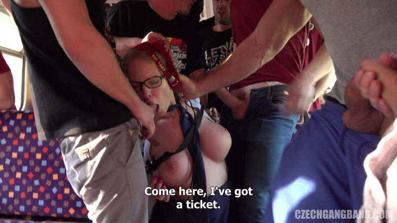 Czech Gang Bang: Czech Gang Bang 21 - Part 2: Train Conductor Joins a Hardcore Football-fan...