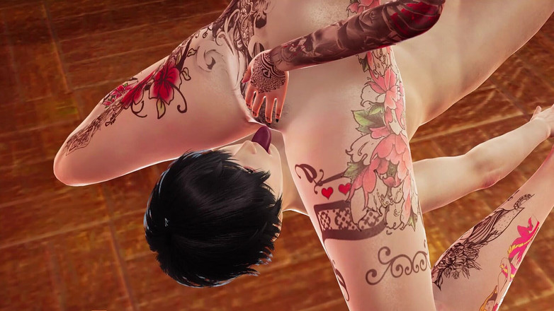 Joas22222: Femdom grote tieten Hyolyn in visnetpanty - tepellikken aftrekken, op gezicht...