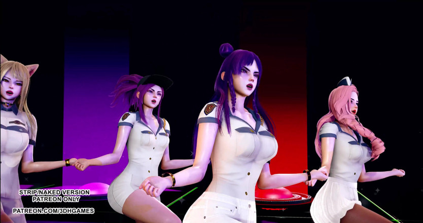 3D-Hentai Games: Itzy - Wannabe, danse kpop torride, KDA, Ahri Akali Kaisa Evelynn...