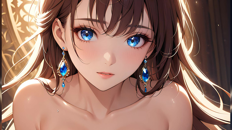 LustRender: Тиха радість: красива молода жінка в чарівному світлі