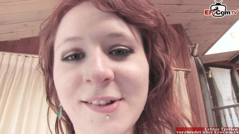EroCom: Young red haired woman with small tits picked up for...