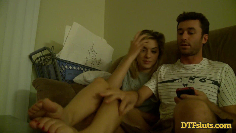 DTFSluts: All natural petite blonde loves when boyfriend punishes her pussy