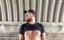 Robs Nudes: Bearded guy exposed at the underpass part 3, cumshot