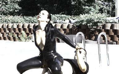 Lydia Privat: Seks in latex catsuit