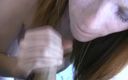 Tight little babes: Gorgeous Russian redhead teen sucking a thick hard dick