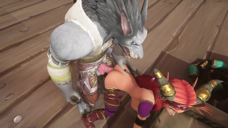 Wraith ward: 赤毛のエルフと狼男と港での一日:ウォークラフトのパロディ