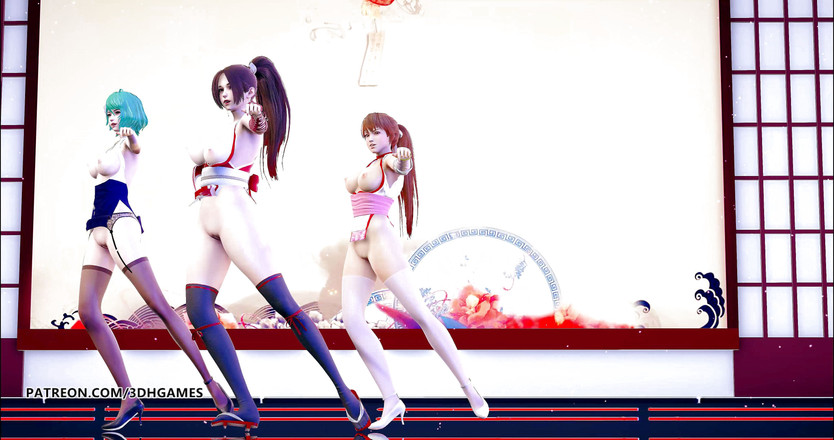 3D-Hentai Games: GigaReolEVO - sucht striptease mai shiranui tamaki kasumi