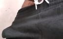 Kenyandick: Skinny Black Amateur Gently Massaging His Massive Hard Dick in...