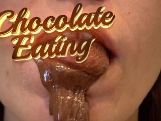Wamgirlx: Chocolate Eating, Chocolate Spit and Chocolate Saliva