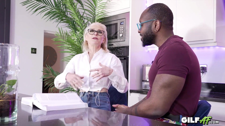 Gilf AF: Granny Tutor Jacy Rides Axel's Big Black
