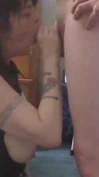 Dawn Wife Sucks Cock, with Her Dripping Cunt and Lets Chaz Use Her Cunt and Cum's All Over It.