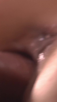 The Girl Plays with Her Tongue with the Bridle of My Penis and Gets a Double Portion of Cum Inside Her Pussy