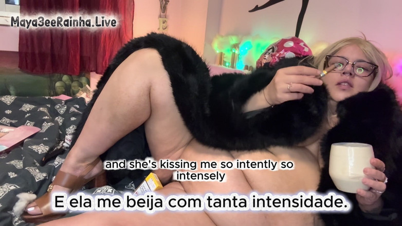 Goddess Maya3ee Rainha: Naked Fur Coat Chain-smoking Goddess Parliament Night 100, Cohiba Short &amp; Lesbian...