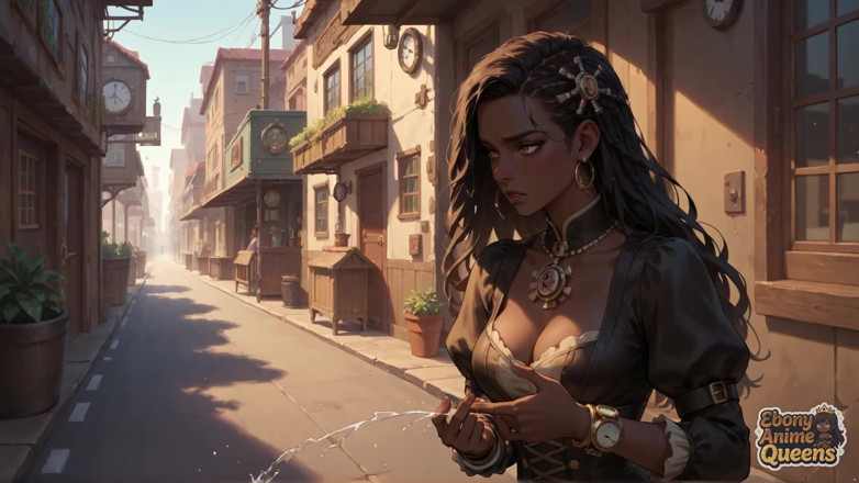 Ebony Anime Queens: Палюча чорна королева чудова і ненаситна в цьому стімпанк х!
