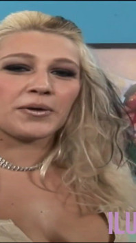 Blonde with big tits getting her pierced pussy destroyed