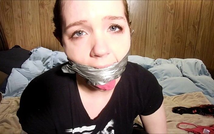 Selfgags classic: Panty stealer&amp;#039;s selfgag experiment! (episode 1 of 2)