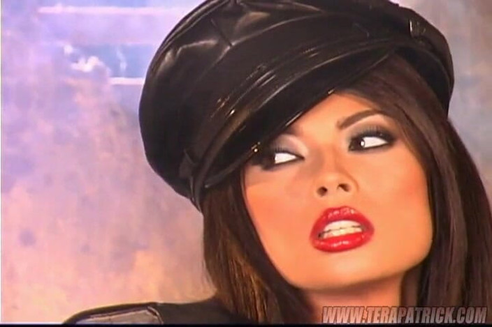 Tera Patrick: Photoshoot Diamond Face Bike Black Underwear Featuring Tera Patrick