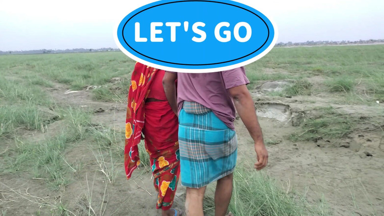 Sabina244: Bà nội trợ mặc saree đỏ đi tìm con dê của cô ấy...