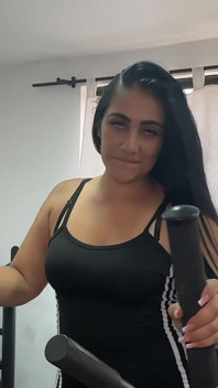 Gym Maintenance Guy Gets a Deepthroat Reward - Natural Beauty