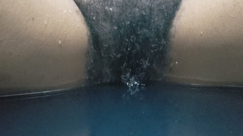 Lovemina: Hot Wife Big Pussy Close up in Ocean Waves, Standing...