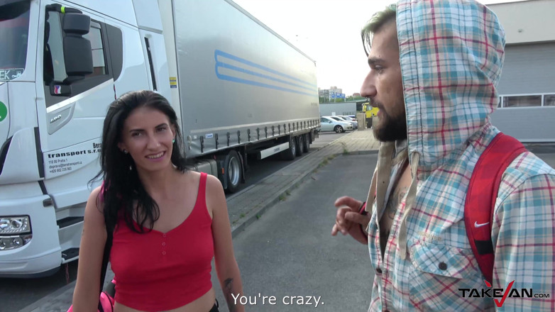 Take Van: She will get a ride, but not without jizz on...