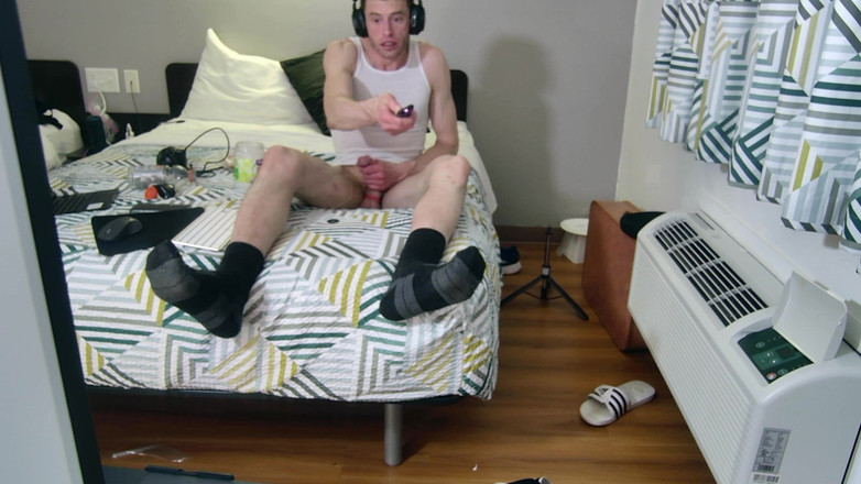 Savage confidence: Bertelanjang Atas Katil Melancap Dengan Stoking Pada Lihat Saiz Saya 15...