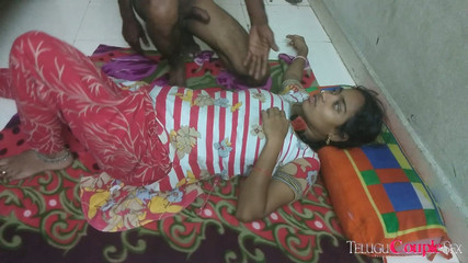 Telugu Couple: Seks orgasme panas dengan isteri India bertetek semula jadi di...
