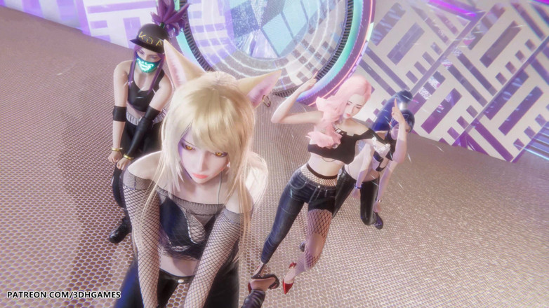 3D-Hentai Games: [mmd] Le Sserafim - Girls Eve Sexy Striptease Star Blade Hentai...