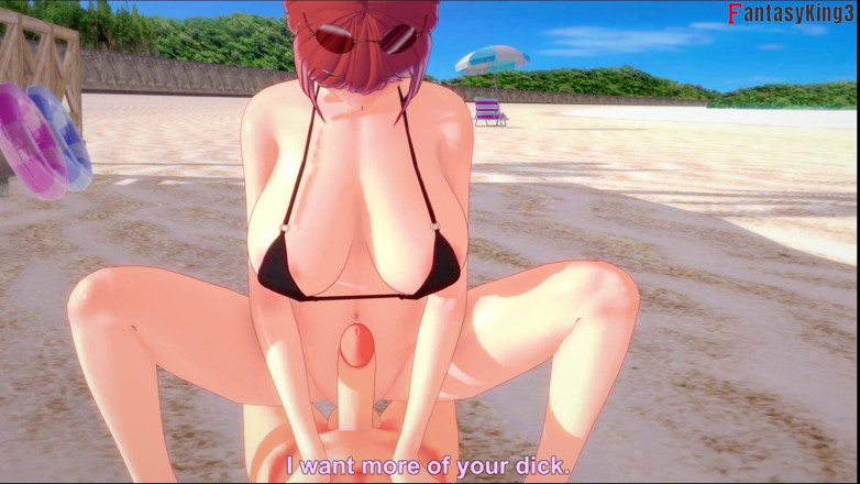 Fantasy king: Makima Fucked on the Beach - Chainsaw Man
