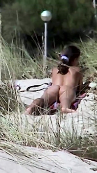 Hot Brunette Naked in the Dunes