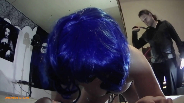 Candy Rabbit: Agony cam of my big titted sub slut in belt...