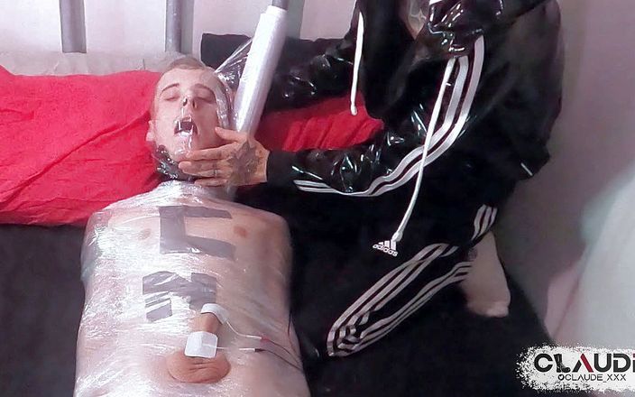 Claude Nikotine: Mummification breath play, electro &amp;amp; throatfuck