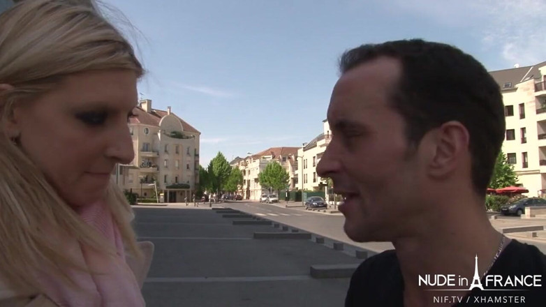 Nude in France: Stunning French blonde sucking outdoor before getting sodomized and facialized...