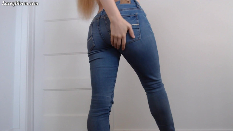 Lacey Bloom: Fetiche de mezclilla con hitachi