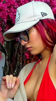 Latina with Red Hair and Perfect Hair Just Wants to Be Fucked and Leave Her Cum on Her Body