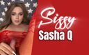 Sasha Q: Une tapette sexy se fait éjaculer en solo