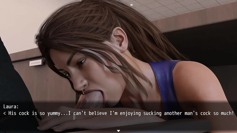 Dirty GamesXxX: Laura Lustful Secrets: Otrogen fru suger stor kuk för att...