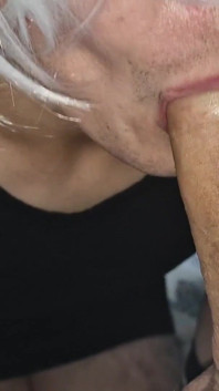 Twink Sucker in Cum Stepdaddy's Dick Fountain and Squirt of Hot Cum!