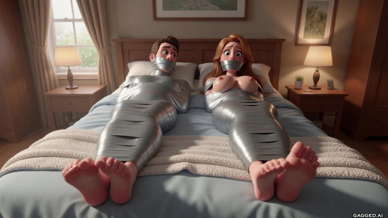 Gagged AI Cartoons: Meet the Millers