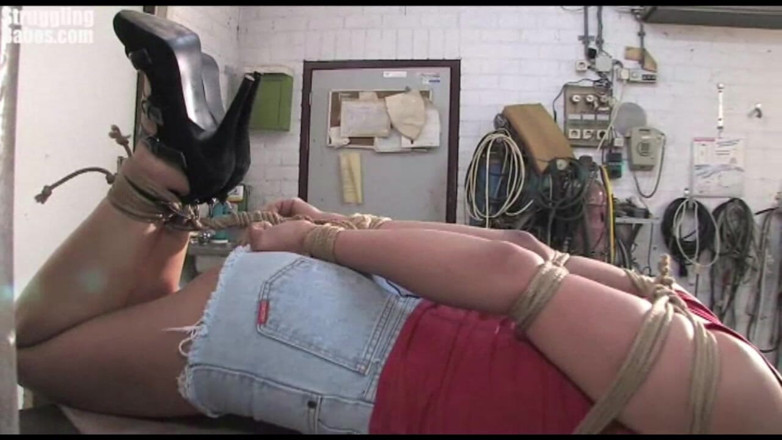 Submissed: Kirsten Hogtied Cleavegagged Forklifted