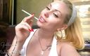 Goddess Misha Goldy: I know you are happy to see Me smoking again!...