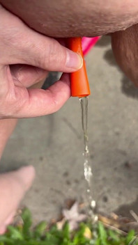 Peeing Through Catheter Outside